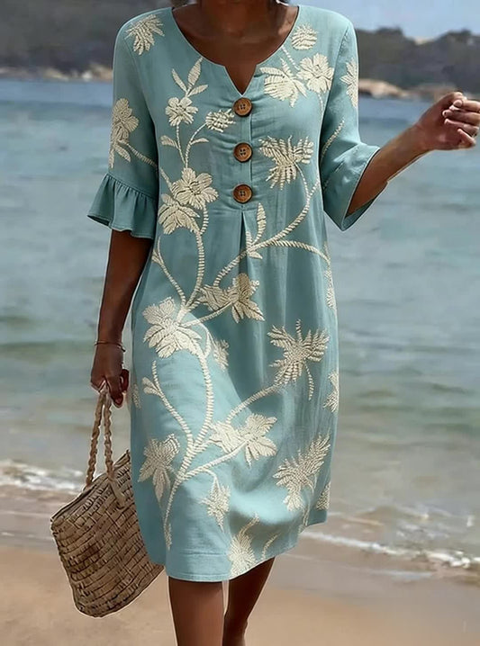 Helen | Women's casual dress with a floral print
