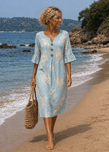 Helen | Women's casual dress with a floral print