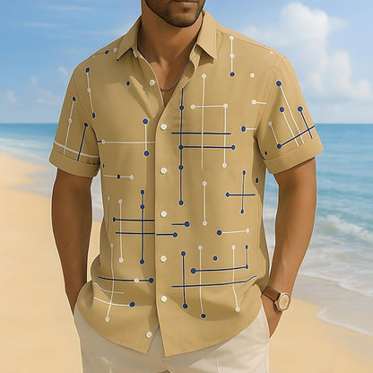 Men’s Relaxed Geometric Print Shirt