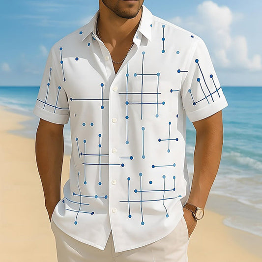 Men’s Relaxed Geometric Print Shirt