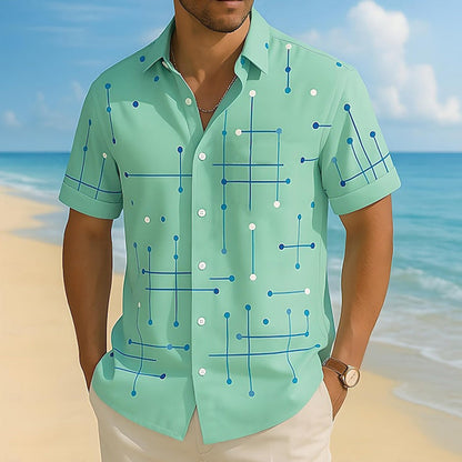 Men’s Relaxed Geometric Print Shirt