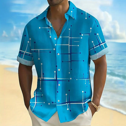 Men’s Relaxed Geometric Print Shirt